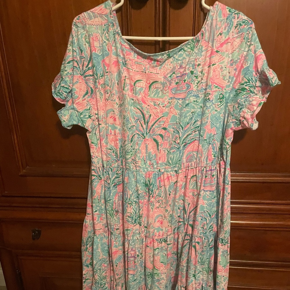 Lillly Pulitzer swing dress size XXL.  Worn very few times.